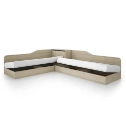 Camera doppio letto completa design rovere sonoma Caronte