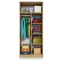 Camera doppio letto completa moderna rovere rustico Malcom