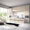 Cameretta bambini completa a ponte 2 letti rovere bianco Clinton