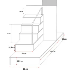 Cameretta bambini completa 2 letti singoli bianco nero Diego Gihome®