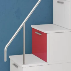 Cameretta bambini completa 2 letti singoli bianco rosa Diego Gihome®