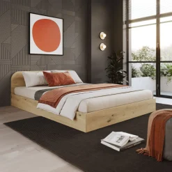 Cameretta completa alla francese con armadio e comodino rovere rustico Carrisi