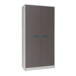 Cameretta completa con letto singolo pino bianco grigio blu Maya Gihome®