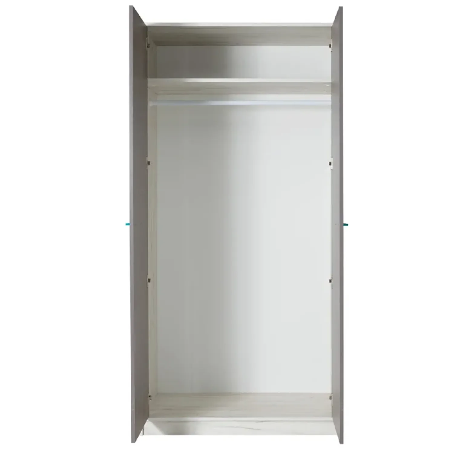 Cameretta completa con letto singolo pino bianco grigio blu Maya Gihome®