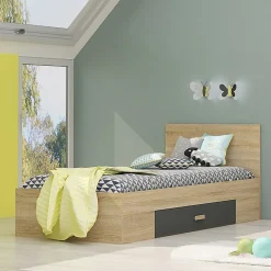 Cameretta completa per bambini rovere antracite bianco Chiaretto