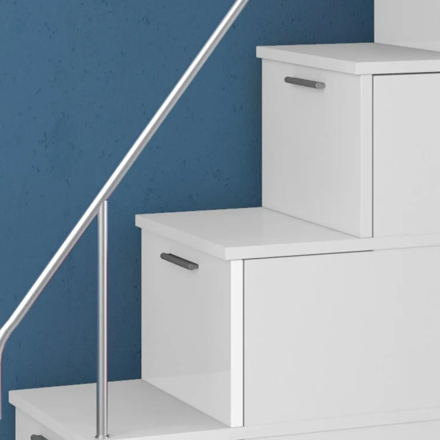 Cameretta 324x86cm 2 letti singoli completa bianco Diego Gihome®