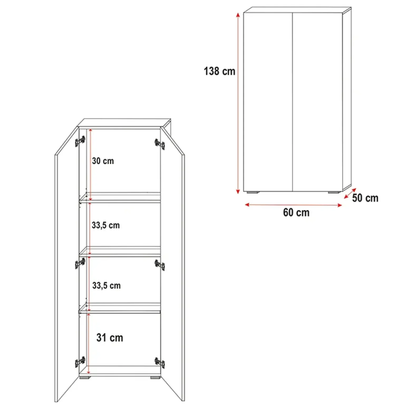 Cameretta 254x120cm 1 letto soppalco bianco lucido Simone Gihome®