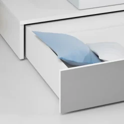 Cameretta 324x86cm completa 2 letti singoli bianco grigio Diego Gihome®