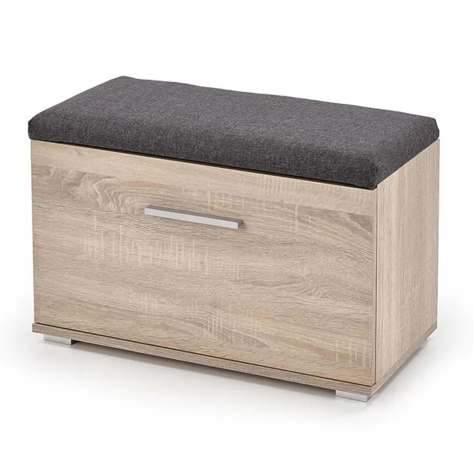 Cassapanca scarpiera 70x45h cm da ingresso moderna rovere Viki