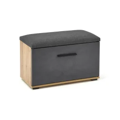 Cassapanca scarpiera 70x45h cm 1 anta moderna rovere grigio Tunisi