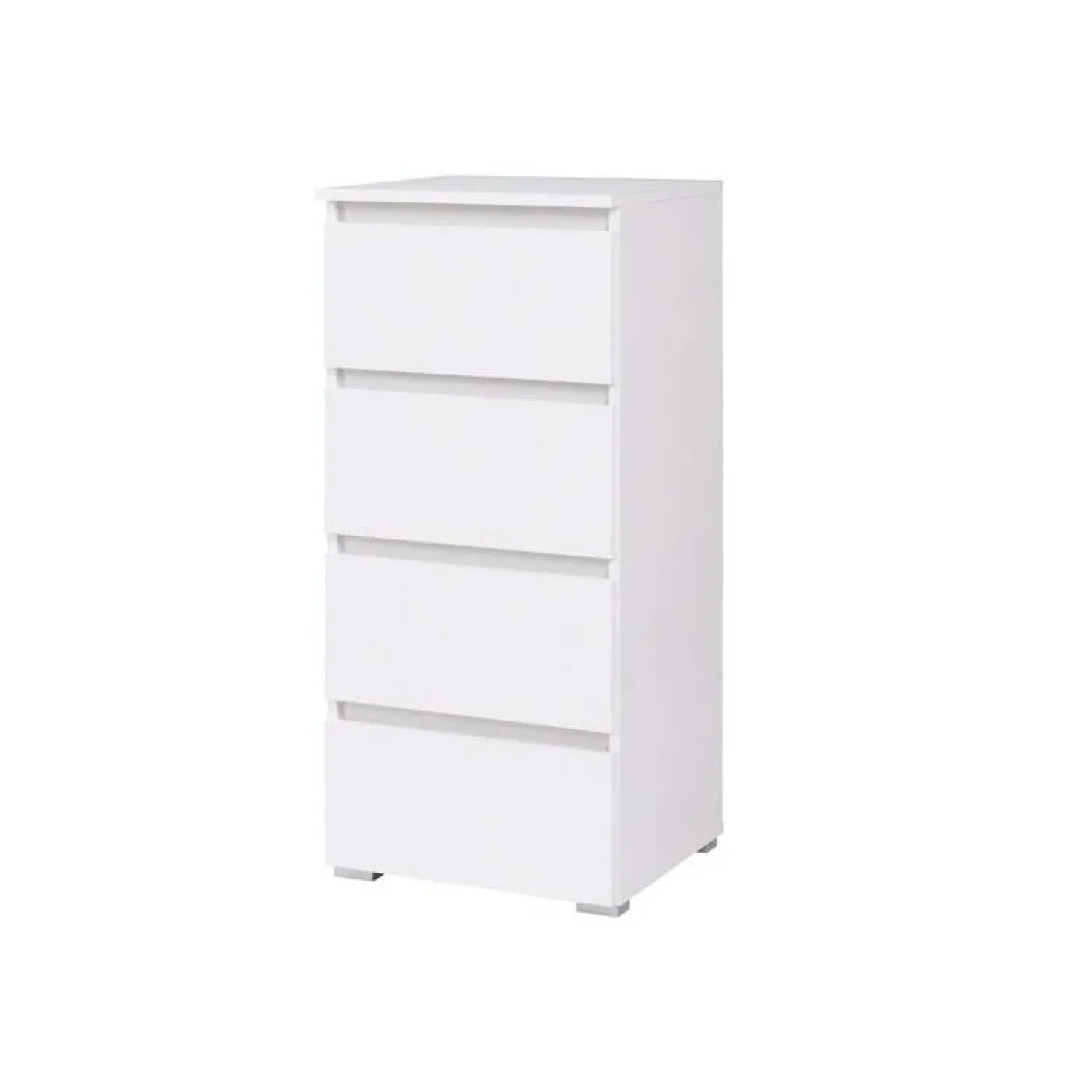 Cassettiera 45x97h cm 4 cassetti moderna bianco opaco Nora Gihome®
