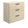 Cassettiera 70x72h cm 3 cassetti in legno Carlos