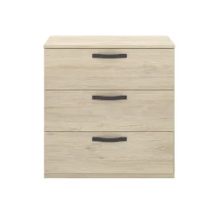 Cassettiera 70x72h cm 3 cassetti in legno Carlos
