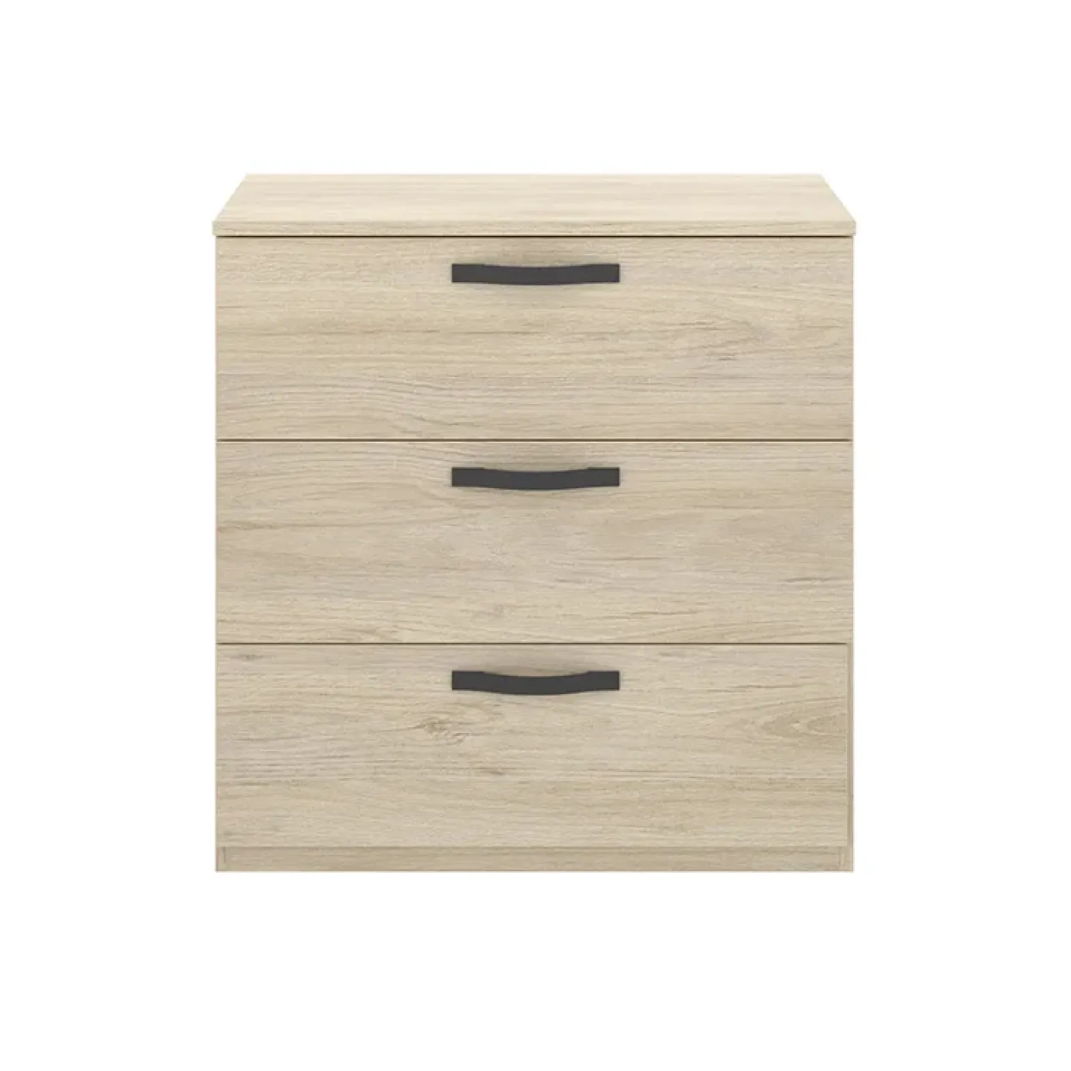 Cassettiera 70x72h cm 3 cassetti in legno Carlos