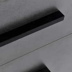 Cassettiera 116x82h cm 4 cassetti 2 ante rovere grigio Viki