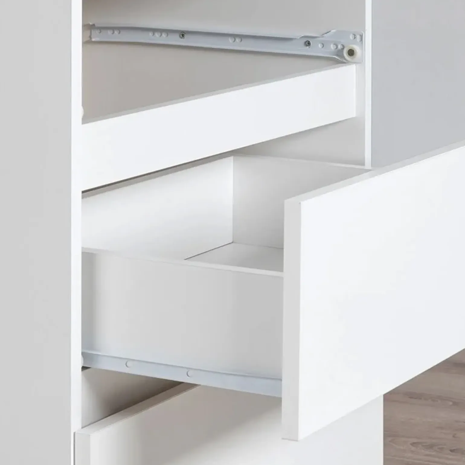 Cassettiera 120x120h cm moderna 10 cassetti bianco Living
