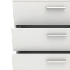 Cassettiera 70x82h cm moderna 4 cassetti bianco opaco Debby Gihome®