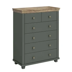 Cassettiera 90x113h cm moderna verde quercia Texel