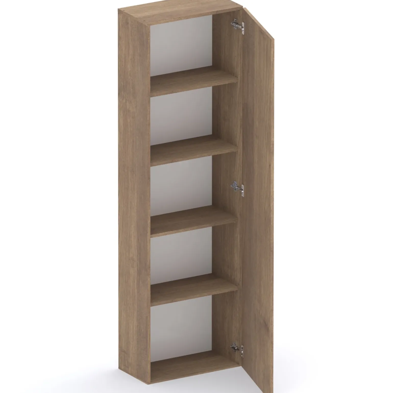 Colonna a terra 55x186h cm 1 anta reversibile rovere scuro Sunset