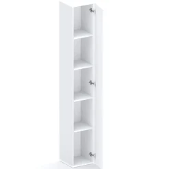 Colonna a terra 28x186h cm 1 anta reversibile multiuso bianco lucido Sunset