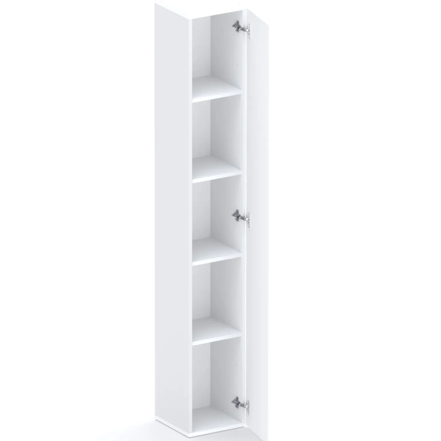 Colonna a terra 28x186h cm 1 anta reversibile multiuso bianco lucido Sunset
