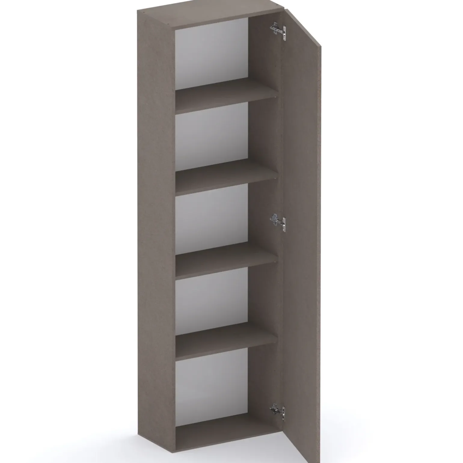 Colonna a terra 55x186h cm 1 anta reversibile marrone bronzo Sunset