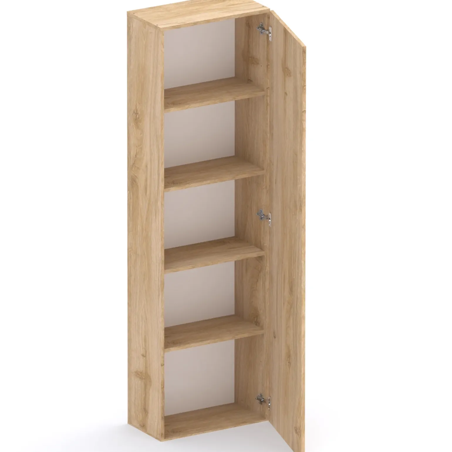 Colonna a terra 55x186h cm 1 anta reversibile rovere chiaro Sunset