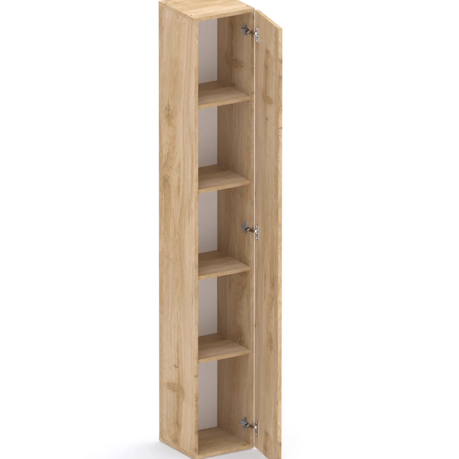 Colonna a terra 28x186h cm 1 anta reversibile multiuso rovere chiaro Sunset