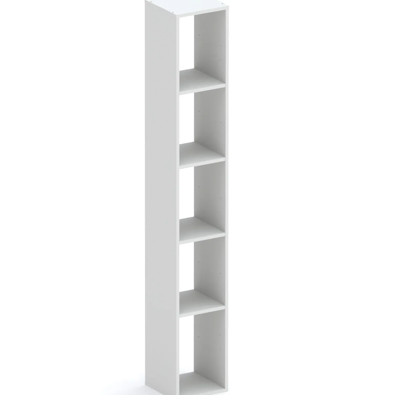 Colonna a terra 28x186h cm 5 vani libreria grigio chiaro Sunset
