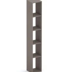 Colonna a terra 28x186h cm 5 vani libreria marrone bronzo Sunset