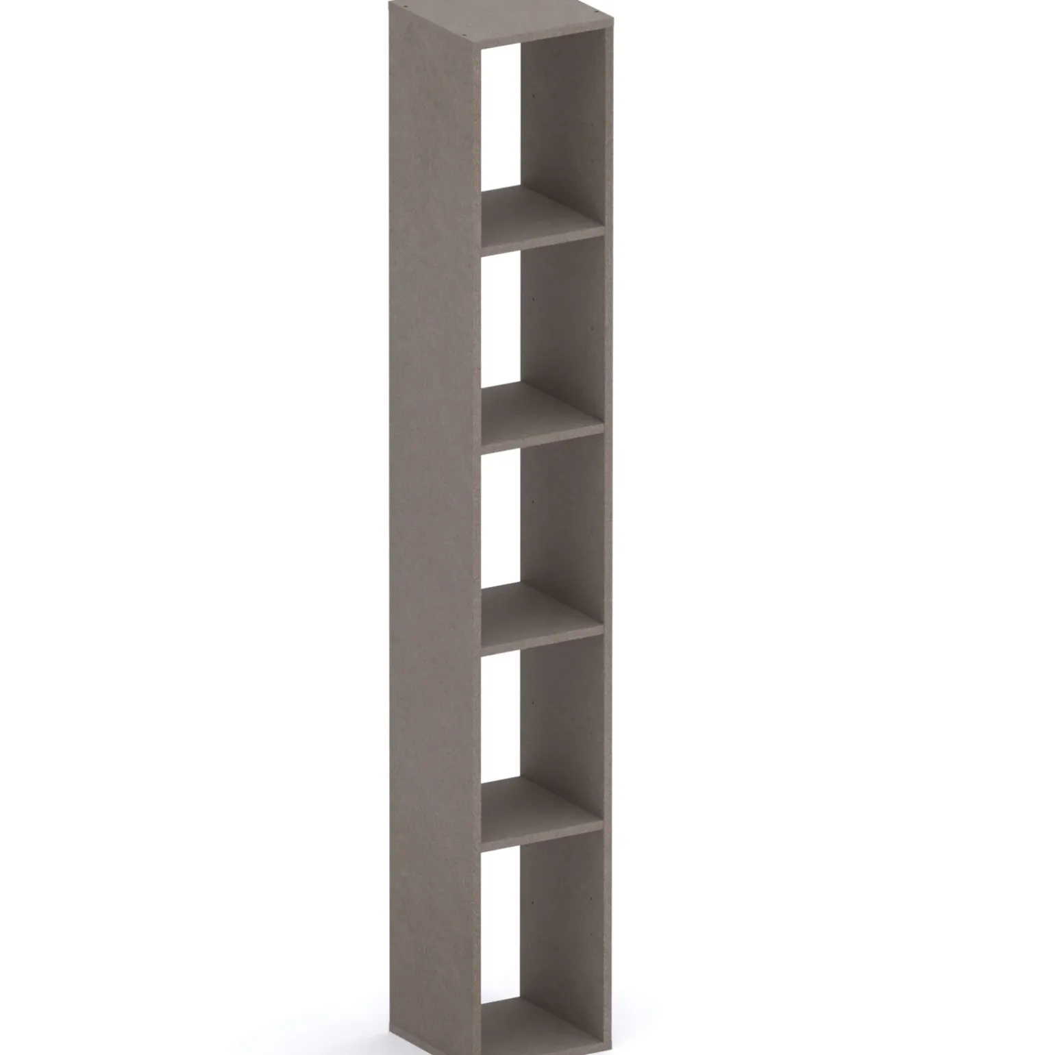 Colonna a terra 28x186h cm 5 vani libreria marrone bronzo Sunset