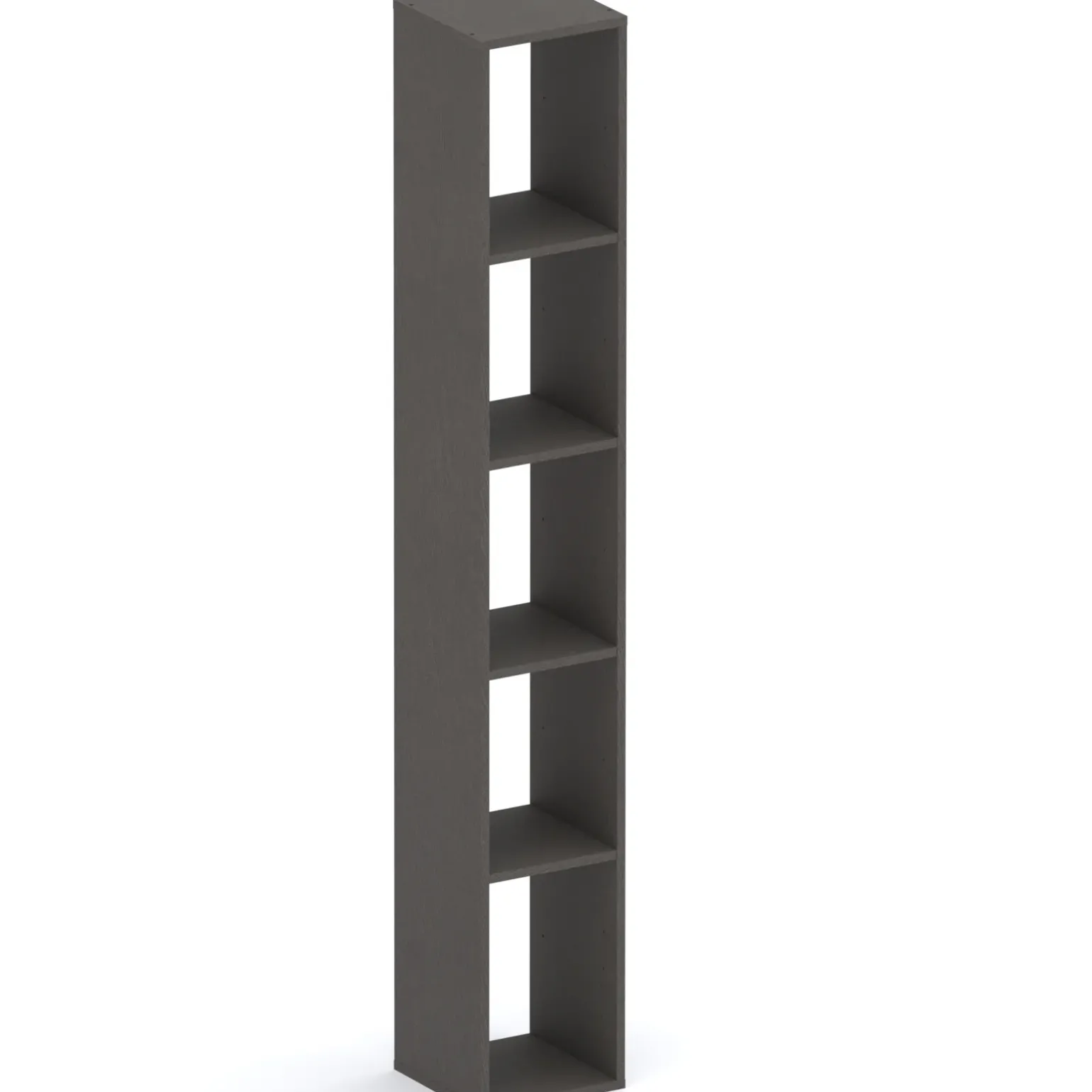 Colonna a terra 28x186h cm 5 vani libreria ossido nero Sunset