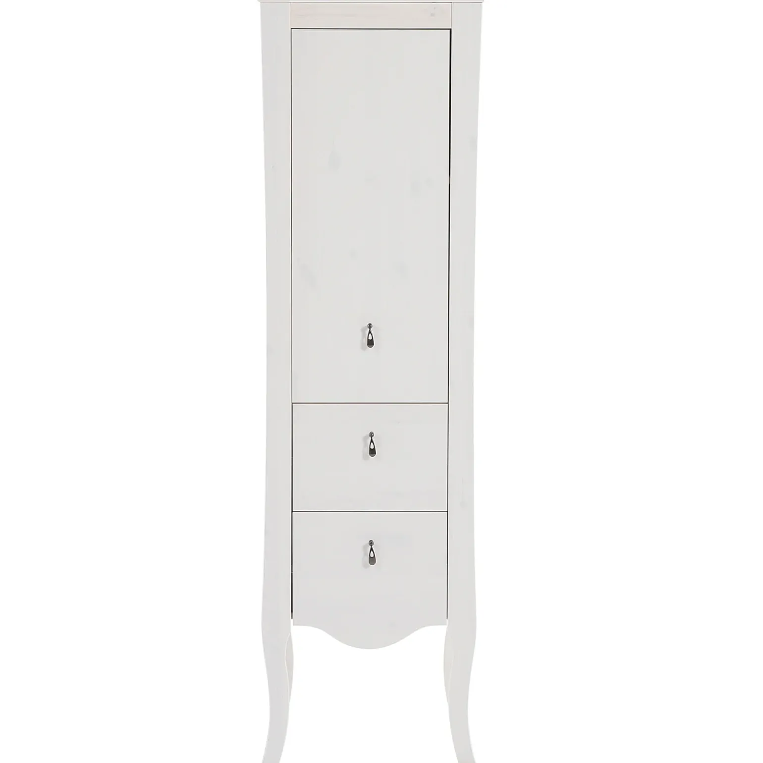 Colonna bagno classica 45x157h cm 2 cassetti bianca Brigit