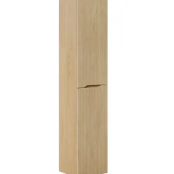 Colonna bagno sospesa 35x170h cm cannettato 2 ante rovere Pretty