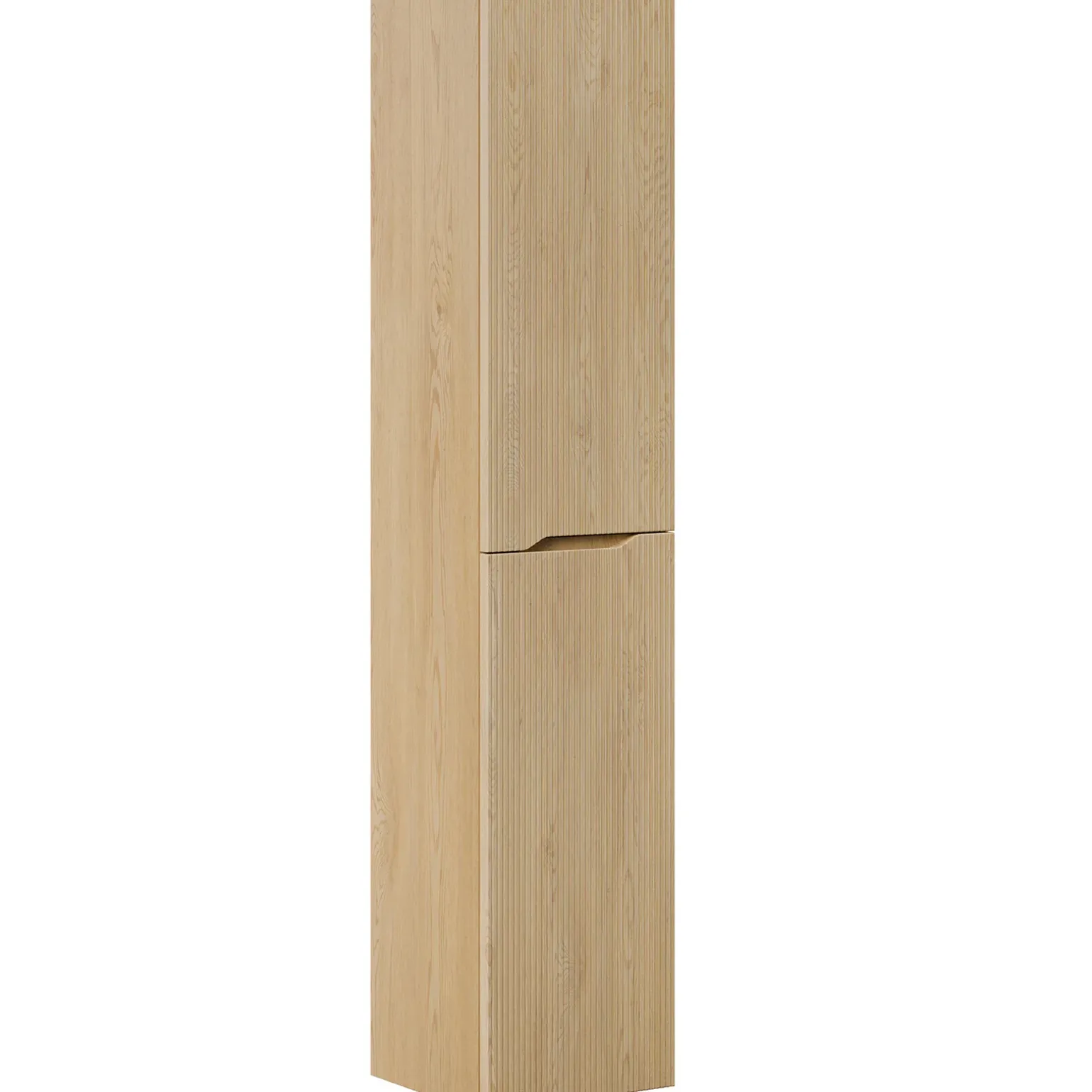 Colonna bagno sospesa 35x170h cm cannettato 2 ante rovere Pretty
