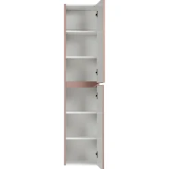 Colonna bagno sospesa 35x160h cm cannettato 2 ante rosa Autentic