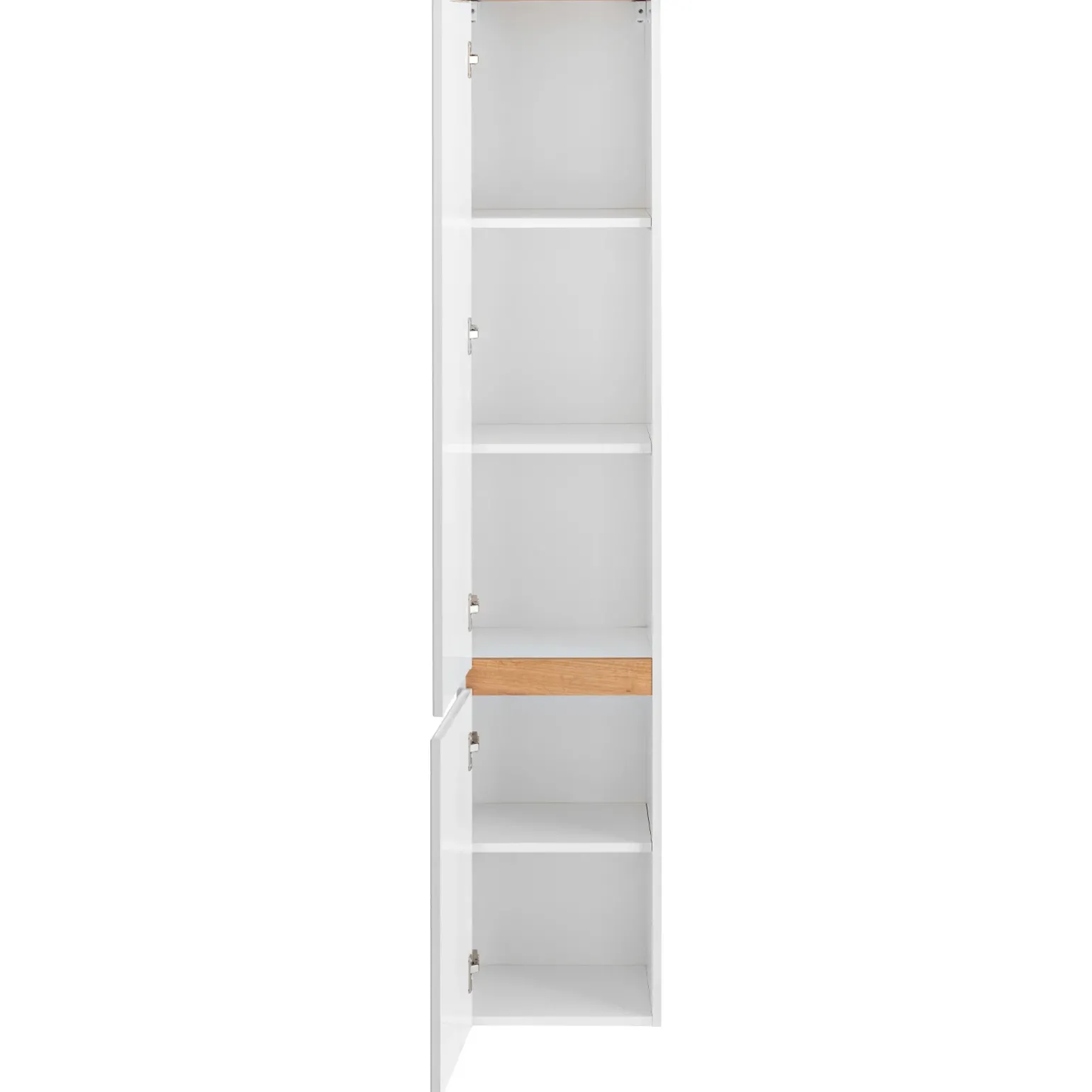 Colonna bagno sospesa 35x176h cm 2 ante bianco rovere Dual