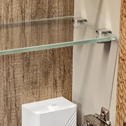 Colonna bagno sospesa 35x160h cm 1 anta 2 cassetti grigio Serif