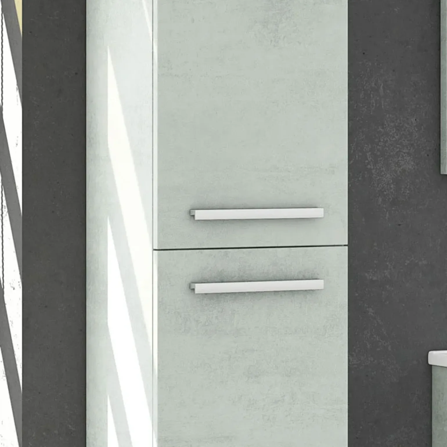 Colonna bagno sospesa 30x150h cm cemento Oscar