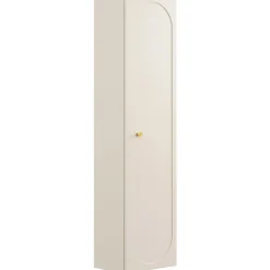 Colonna bagno sospesa 35x140h cm fresato 1 anta beige Sand