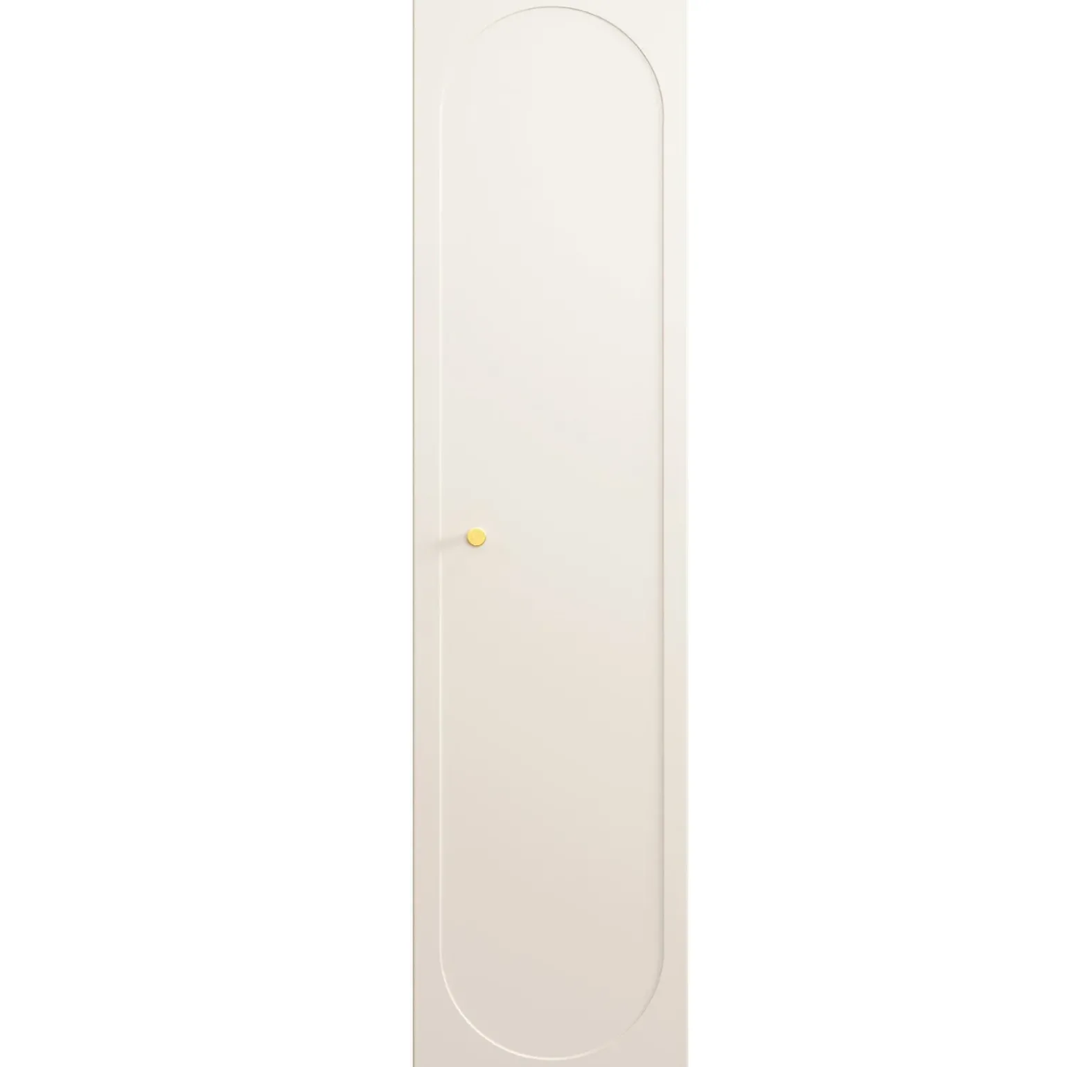 Colonna bagno sospesa 35x140h cm fresato 1 anta beige Sand