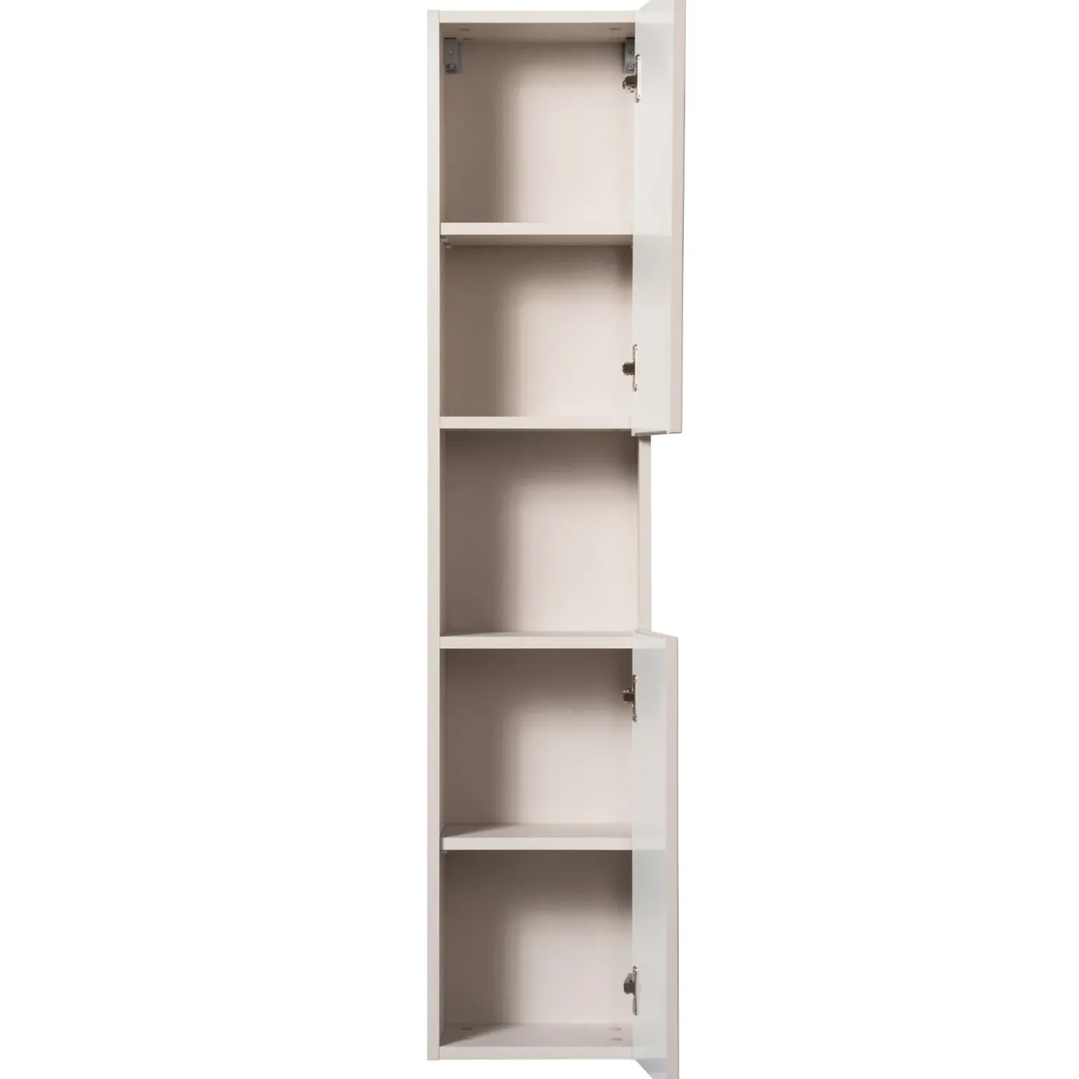 Colonna bagno sospesa 30x140h cm cannettato 2 ante beige Cleany