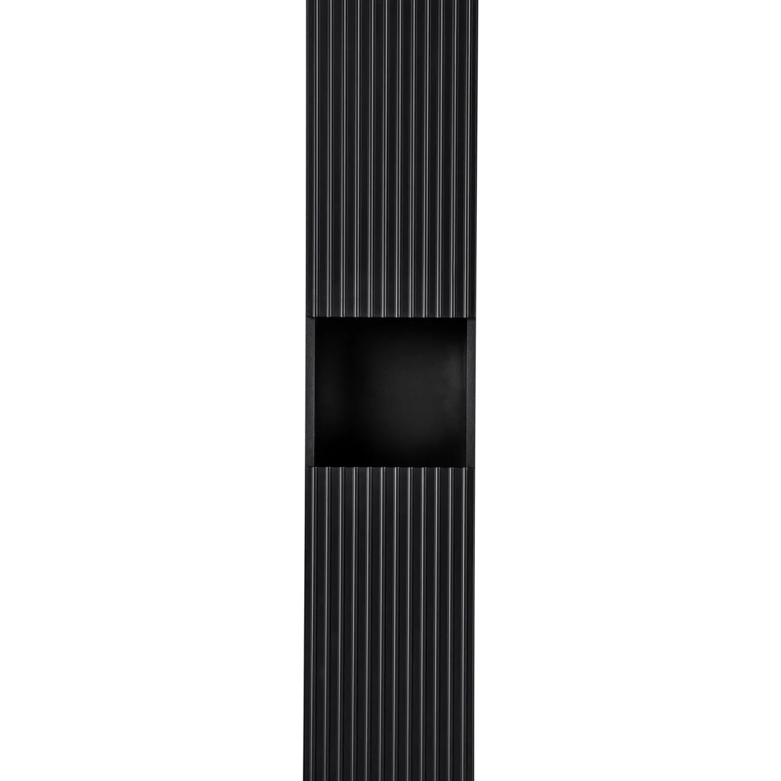 Colonna bagno sospesa 30x140h cm cannettato 2 ante nero Cleany