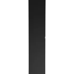 Colonna bagno sospesa 35x160h cm 1 anta 2 cassetti nero Serif