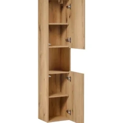 Colonna bagno sospesa 30x140h cm 2 ante rovere Rovery