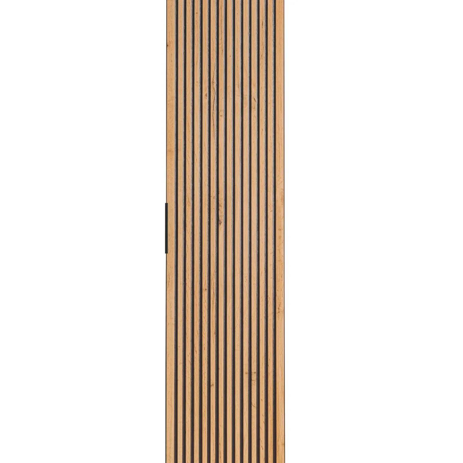 Colonna bagno sospesa 35x140h cm cannettato 1 anta quercia antracite Limpid