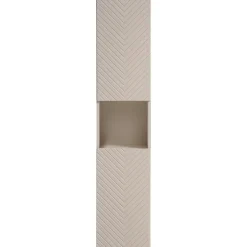 Colonna bagno sospesa 30x140h cm 1 anta beige cashmere Neutry