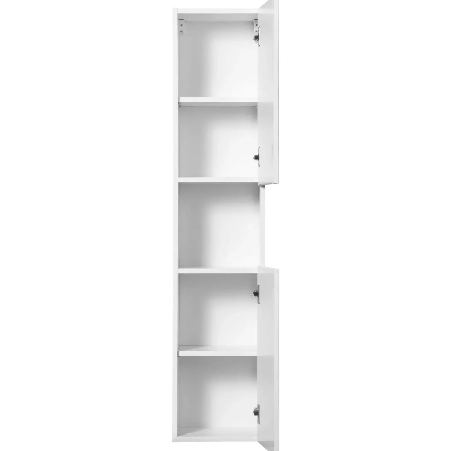 Colonna bagno sospesa 30x140h cm cannettato 2 ante bianco Cleany