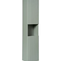 Colonna bagno sospesa 30x140h cm cannettato 2 ante verde salvia Greeny