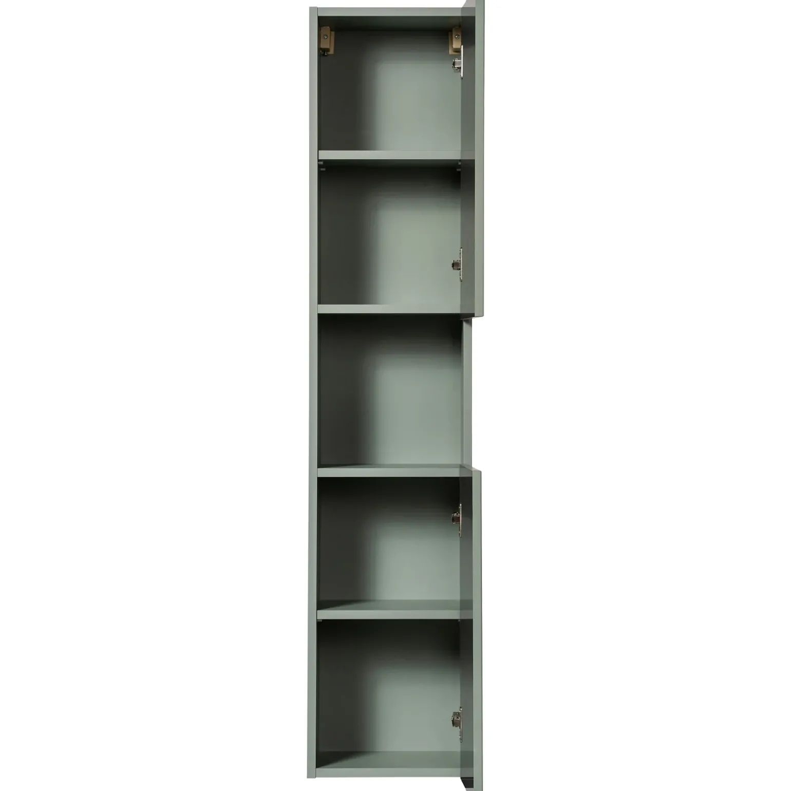 Colonna bagno sospesa 30x140h cm cannettato 2 ante verde salvia Greeny
